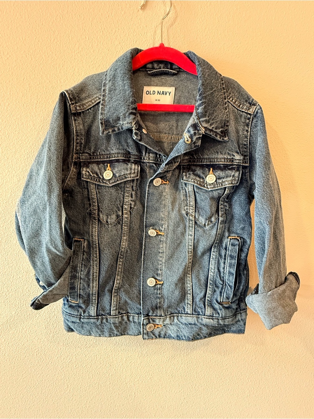 Old Navy Girls Denim Jacket Size M 8 Medium Wash Jean Jacket